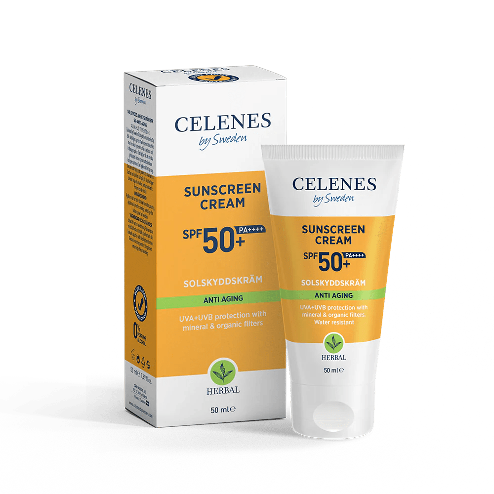 Celenes by Sweden Herbal Sunscreen Face Cream Spf Anti Aging 50 Spf  50 ml / 1.7 fl oz 7350104249632