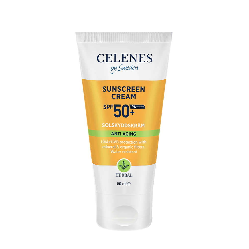 Celenes by Sweden Herbal Sunscreen Face Cream Spf Anti Aging 50 Spf  50 ml / 1.7 fl oz 7350104249632