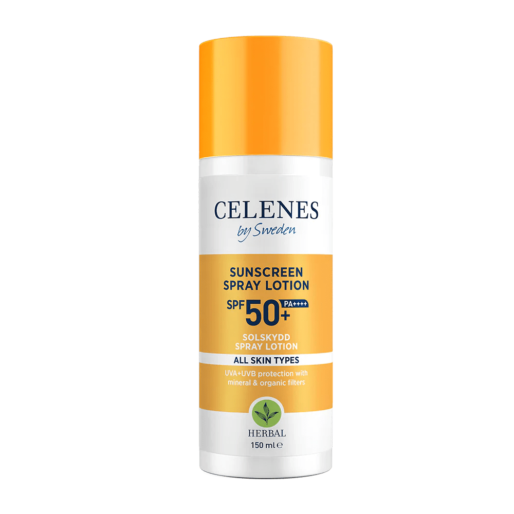 Celenes by Sweden Herbal Sunscreen Spray Lotion 50 Spf  150 ml / 5 fl oz 7350104248277