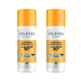 Celenes by Sweden Herbal Sunscreen Spray Lotion for Kids  50 Spf  150 ml / 5 fl oz -2 Pack 757279515116