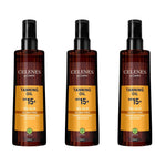 Celenes by Sweden Herbal Tanning Oil Spf 15+ 200 ml / 6.8 fl oz -3 Pack 757279515062