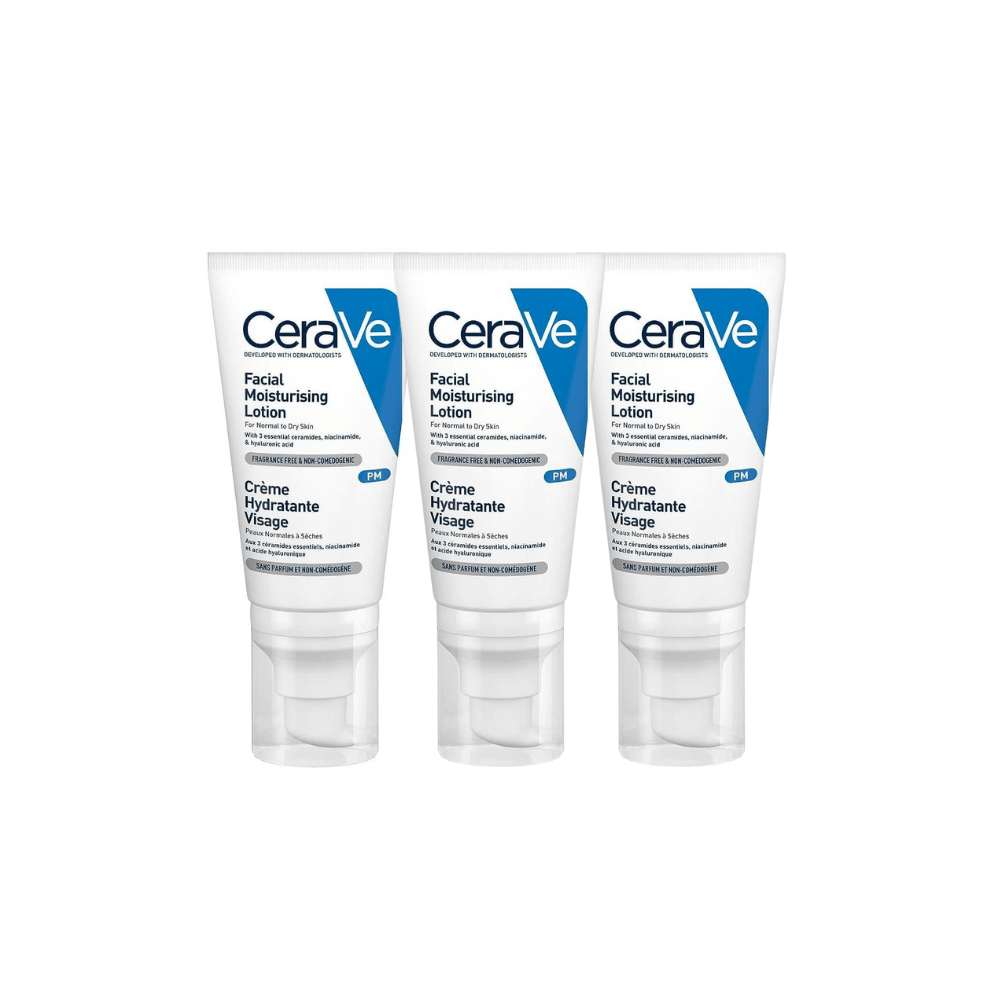 Cerave Moisturising Face Cream 52 ml 3 Pack 715936231106