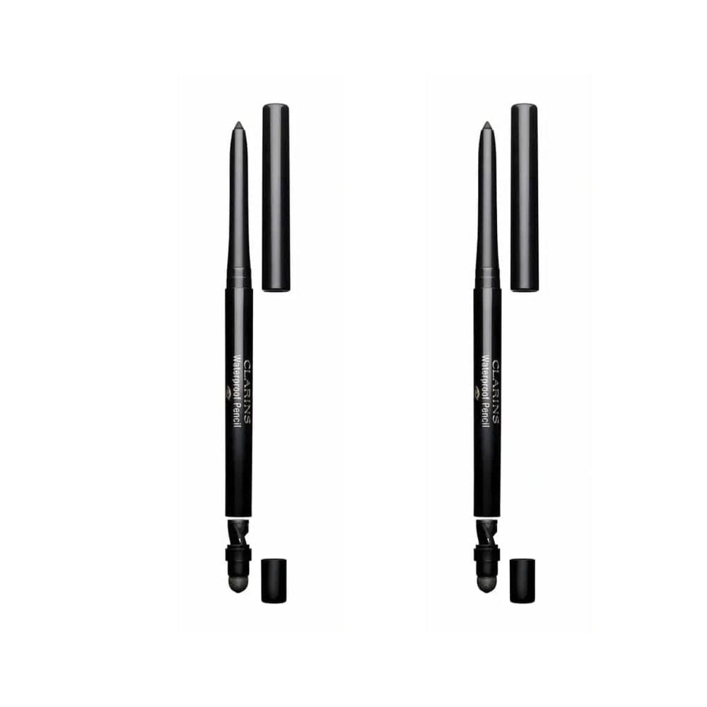 Clarins Waterproof Eye Pencil 01 Noir / Black Eyeliner -2 Pack 715936238617