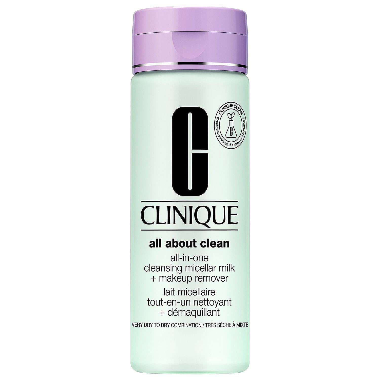 Clinique All About Clean All In One Cleansing Micellar Milk & Makeup Remover 200 ml 192333013328