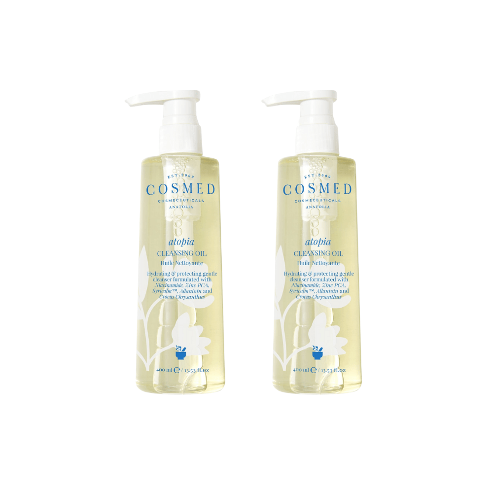 Cosmed Cleansing Oil for Face and Body - Oil Based Cleanser 400 ml 2 Pack 757279509948