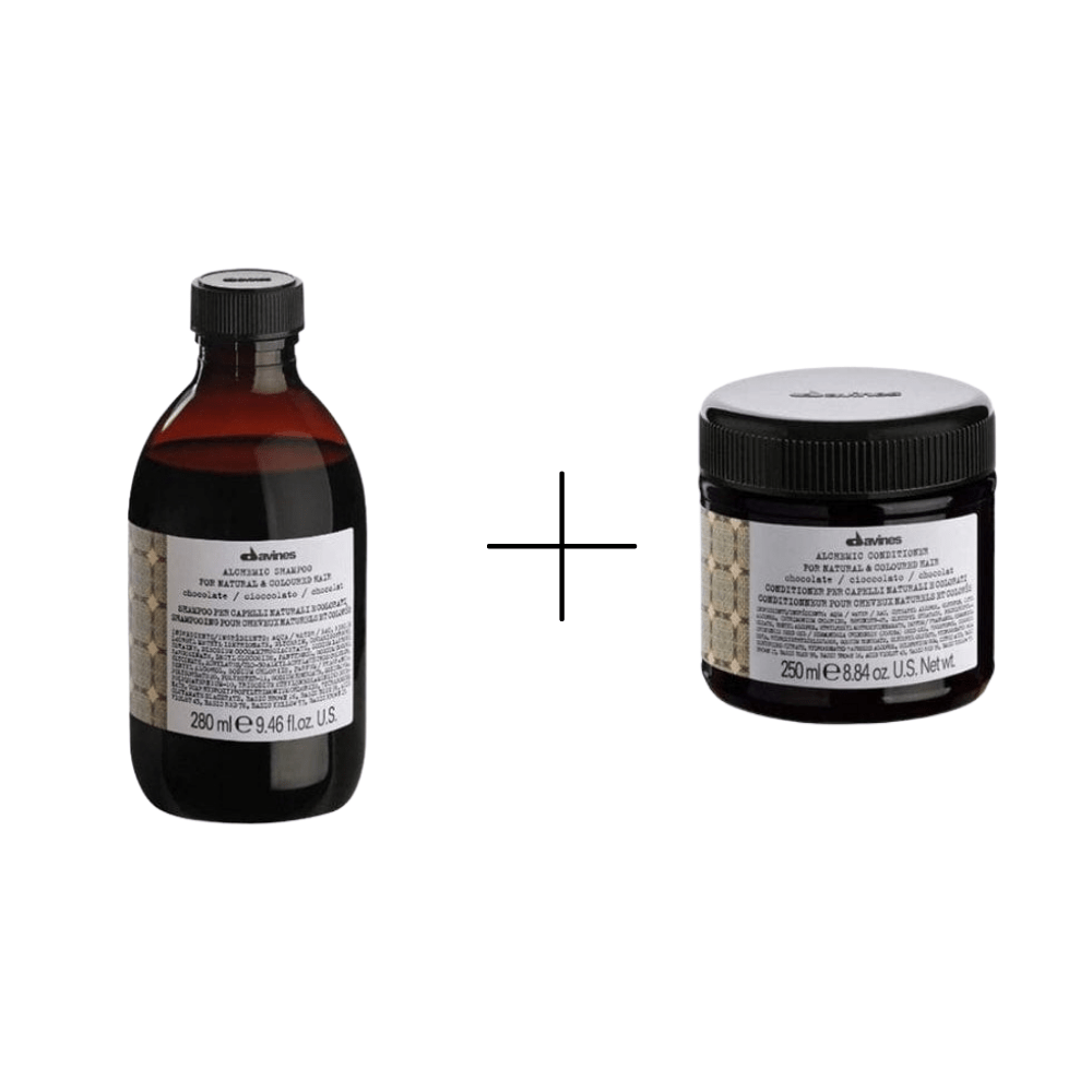 Davines Alchemic Chocolate Shampoo 280ml + Davines Alchemic Chocolate Conditioner 250ml 715936233124