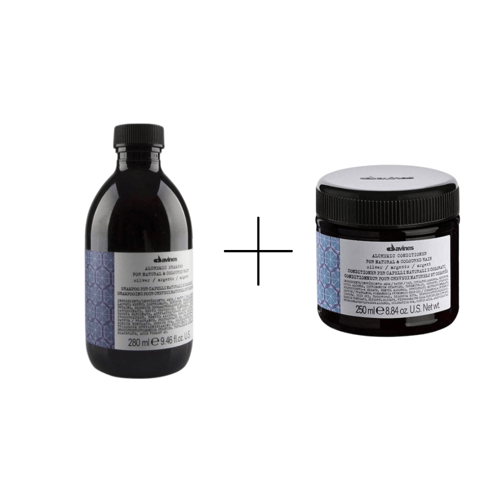 Davines Alchemic Silver Shampoo 280ml + Davines Alchemic Silver Conditioner 250ml 715936233162