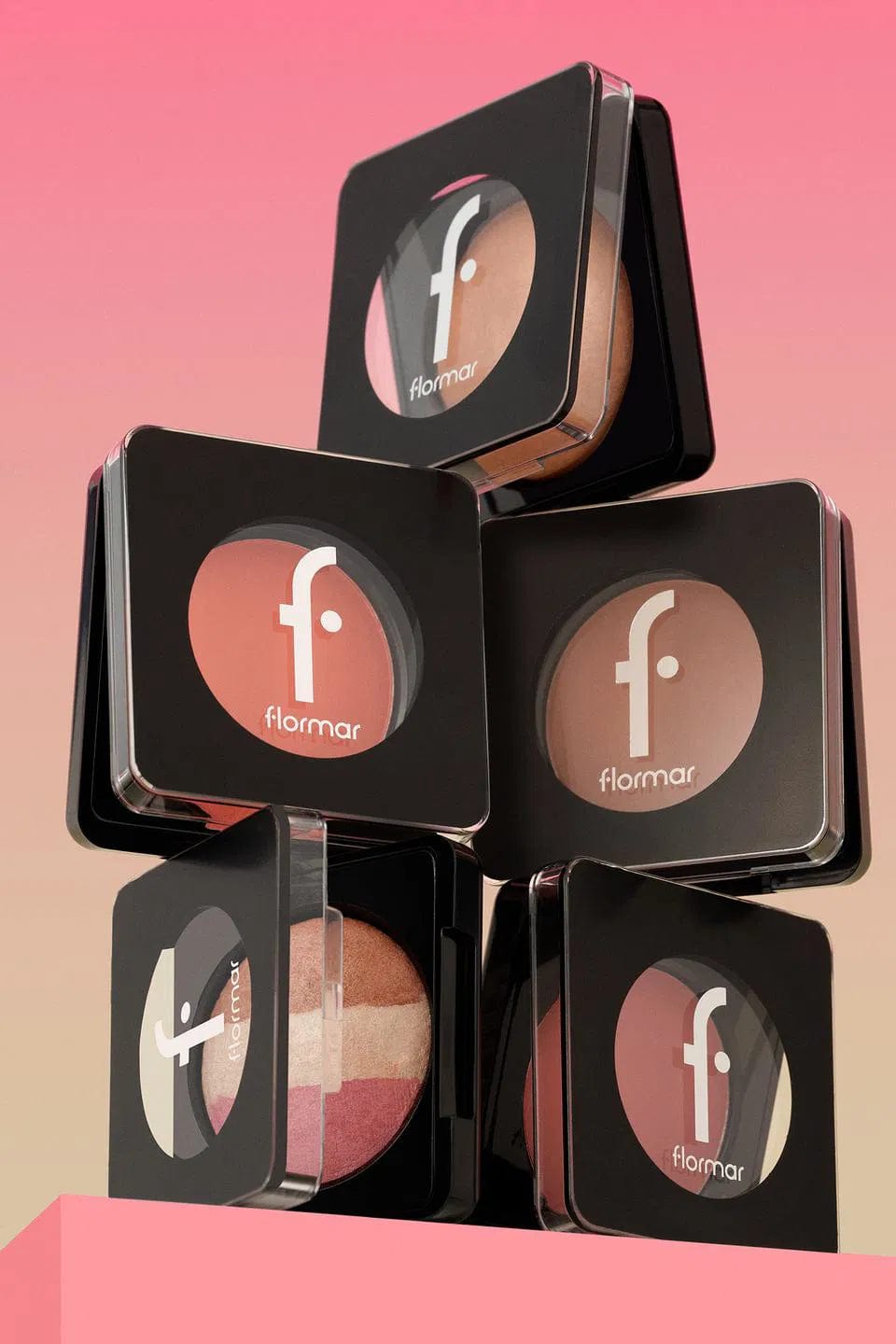 Flormar Baked Blush-On Highly Pigmented & Matte Finish Baked Blush 4g - 040 Shimmer Pink 8682536051415