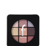 Flormar 9-pack Compact Eyeshadow Palette with Creamy Texture & Matte Finish/Shimmer 9g - 001 Fallen Angel 8682536048439