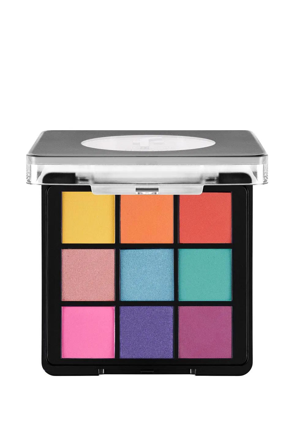 Flormar 9-pack Compact Eyeshadow Palette with Creamy Texture & Matte Finish/Shimmer 9g - 002 Ready The Party 8682536048446