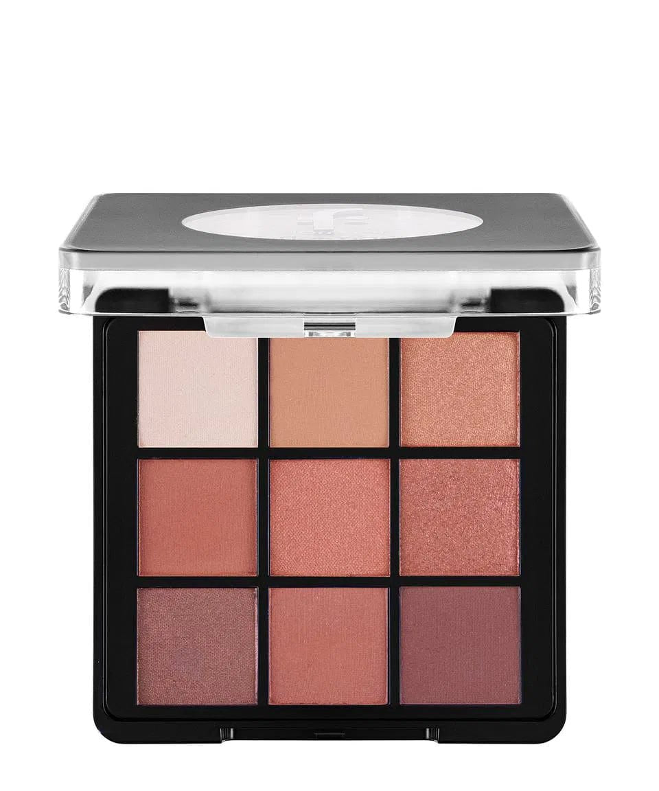 Flormar 9-pack Compact Eyeshadow Palette with Creamy Texture & Matte Finish/Shimmer 9g - 003 Sunset 8682536048453