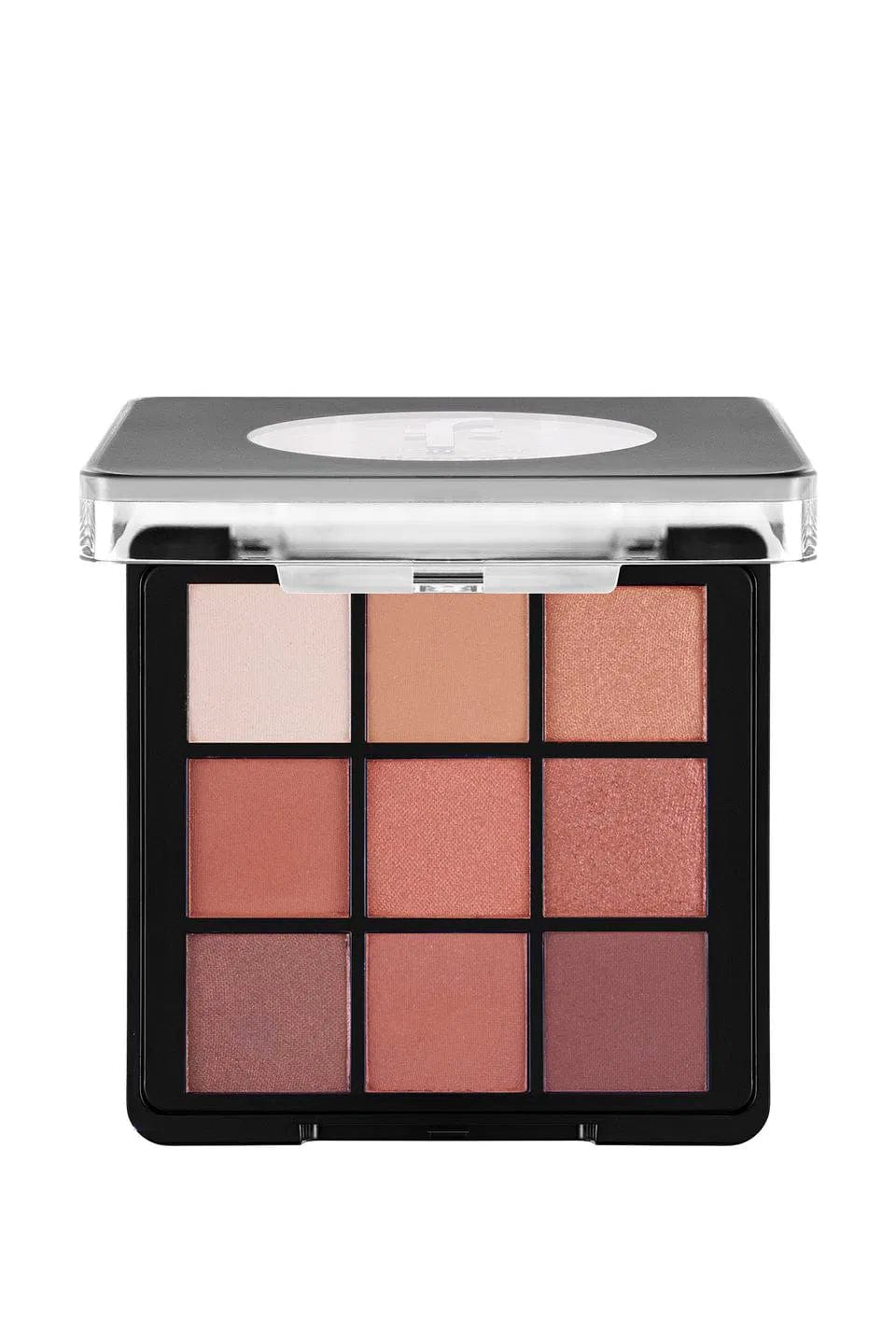 Flormar 9-pack Compact Eyeshadow Palette with Creamy Texture & Matte Finish/Shimmer 9g - 003 Sunset 8682536048453