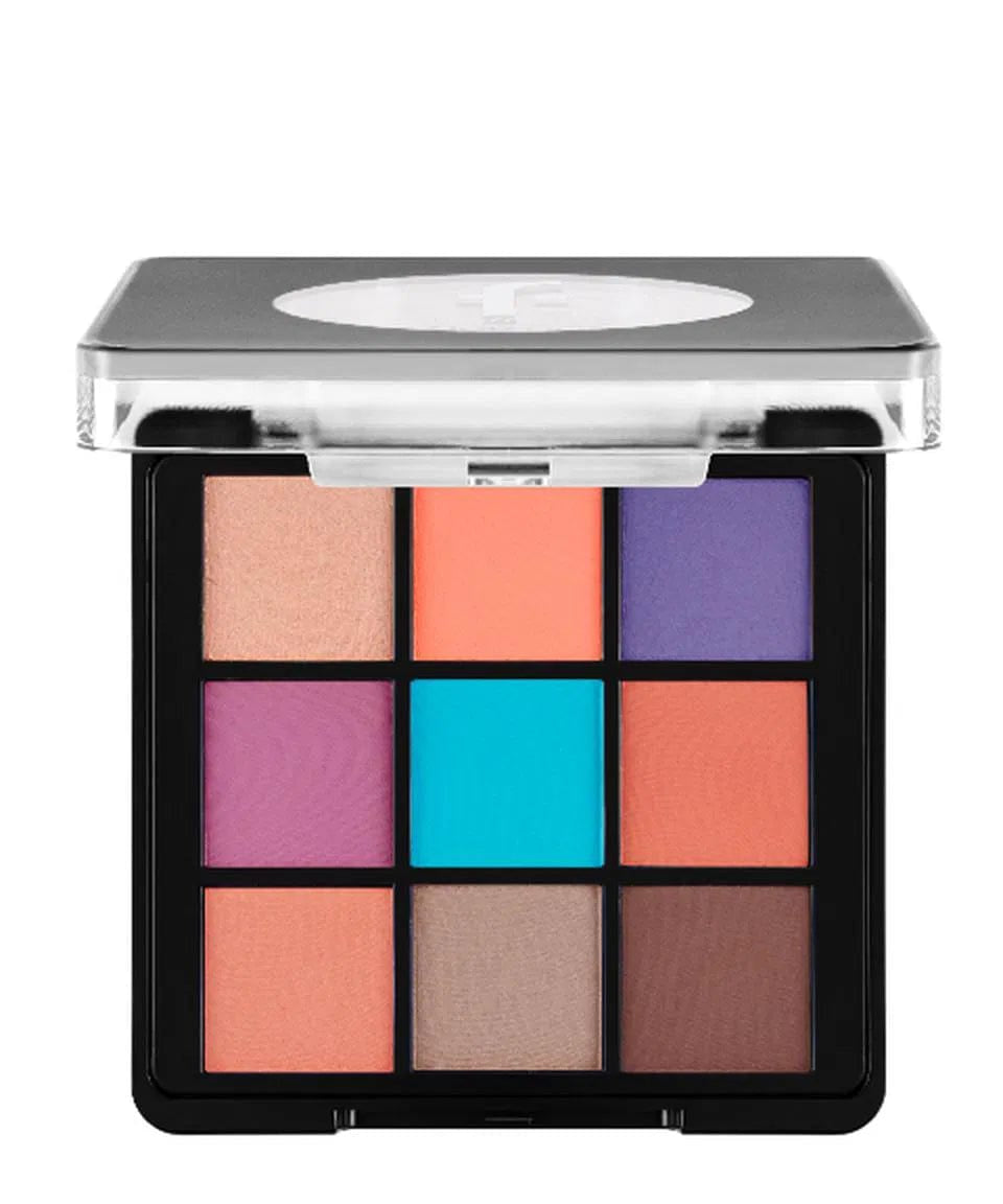 Flormar 9-pack Compact Eyeshadow Palette with Creamy Texture & Matte Finish/Shimmer 9g - 008 Rainbow 8682536050906