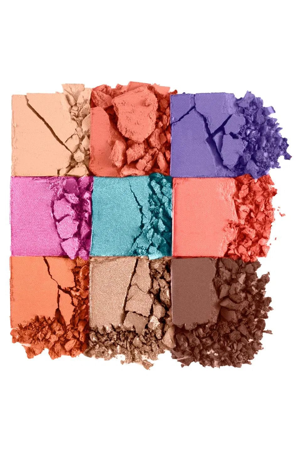 Flormar 9-pack Compact Eyeshadow Palette with Creamy Texture & Matte Finish/Shimmer 9g - 008 Rainbow 8682536050906