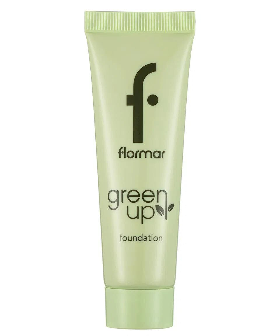 Flormar Green Up Vegan Foundation with Creamy Texture & Semi-Matte Finish 30ml - 002 Light Beige 4251903322218