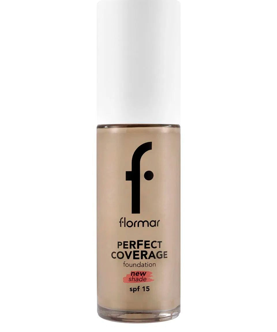 Flormar Perfect Coverage Highly Pigmented & Semi-gloss Finish SPF15 Foundation 30ml - 133 Classic Beige 8682536070591