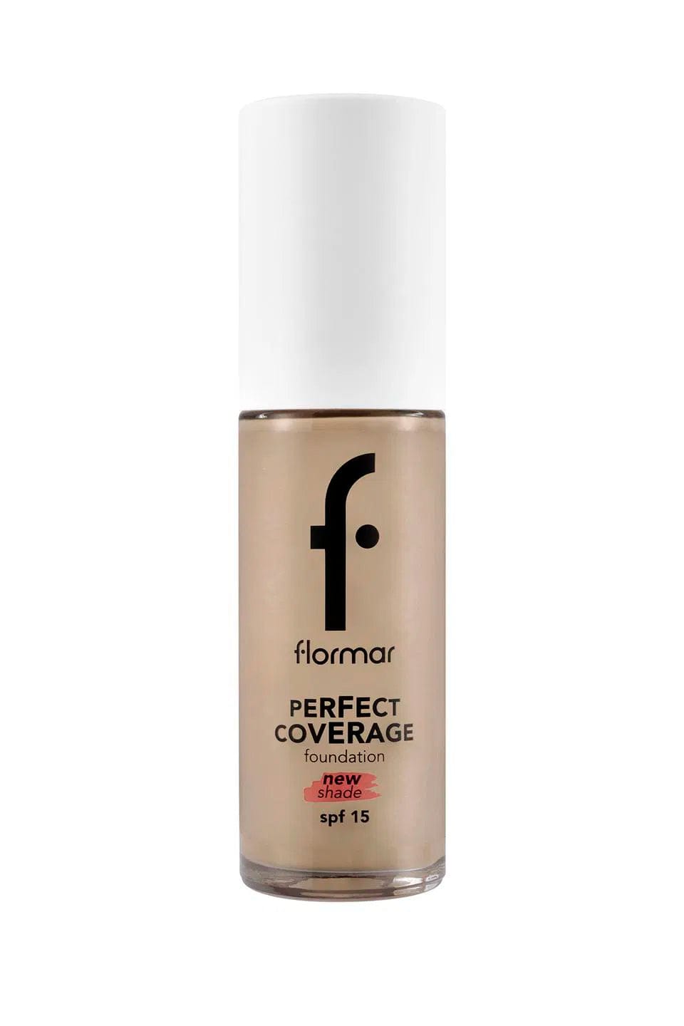 Flormar Perfect Coverage Highly Pigmented & Semi-gloss Finish SPF15 Foundation 30ml - 133 Classic Beige 8682536070591