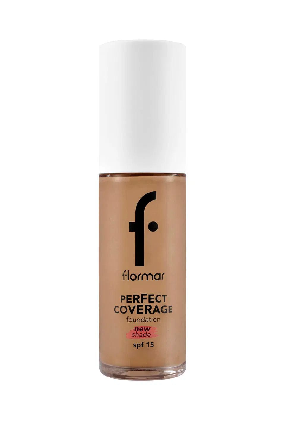 Flormar Perfect Coverage Highly Pigmented & Semi-gloss Finish SPF15 Foundation 30ml - 135 Hazel 8682536070638