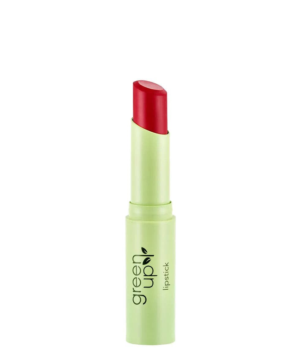 Flormar Green Up Vegan Lipstick with High Pigment & Semi-Matte Finish 3.2g - 005 Red Pepper 8682536075602