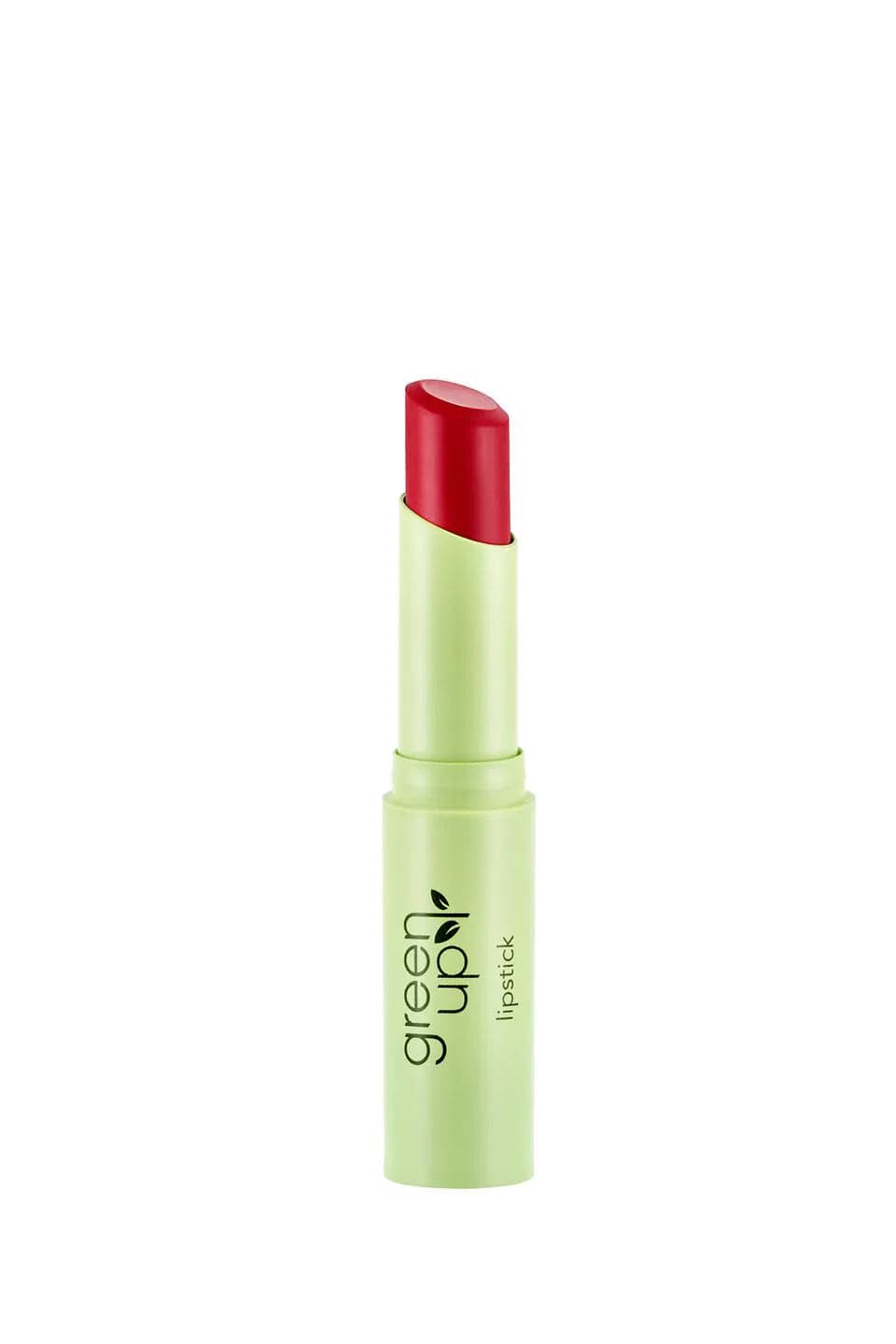 Flormar Green Up Vegan Lipstick with High Pigment & Semi-Matte Finish 3.2g - 005 Red Pepper 8682536075602