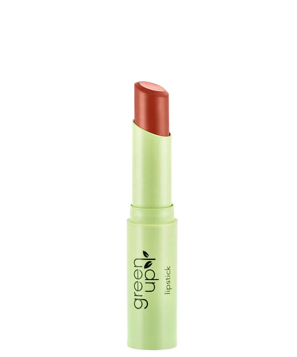 Flormar Green Up Vegan Lipstick with High Pigment & Semi-Matte Finish 3.2g - 006 Absolute Nature 8682536075626