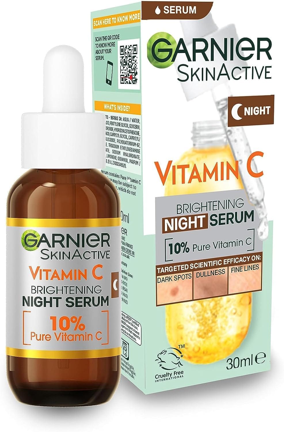 Garnier Skin Naturals Vitamin C Garnier Vitamin C Anti-Dark Spots & Brightening Night Serum 30 ml 3600542541633