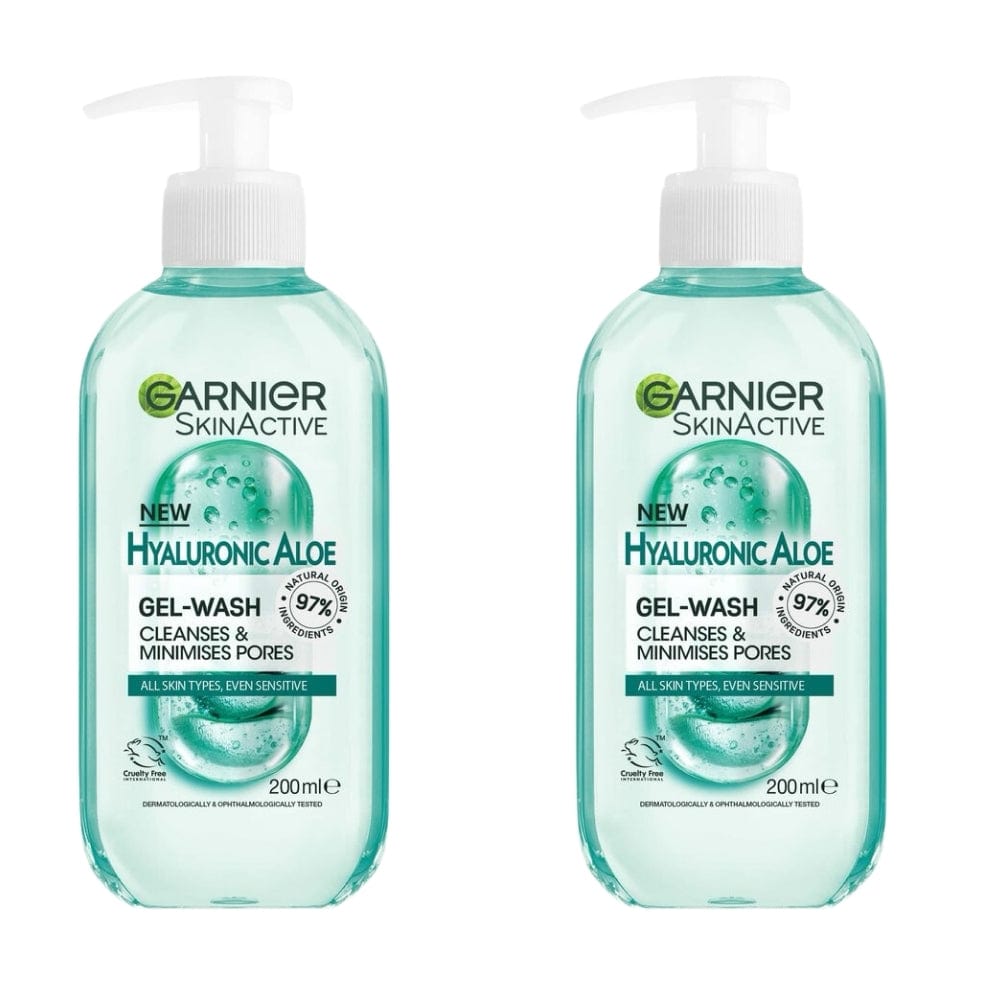 Garnier Skin Active Hyaluronic Aloe Gel Cleanser 200 ml 2 Pack 757279508309