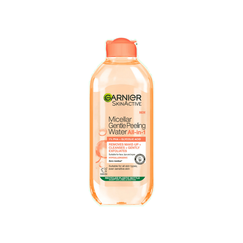 Garnier Skin Active Micellar Gentle Peeling Water Cleanse, Exfoliate & Glow 400 ml / 13.5 fl oz 3600542537834