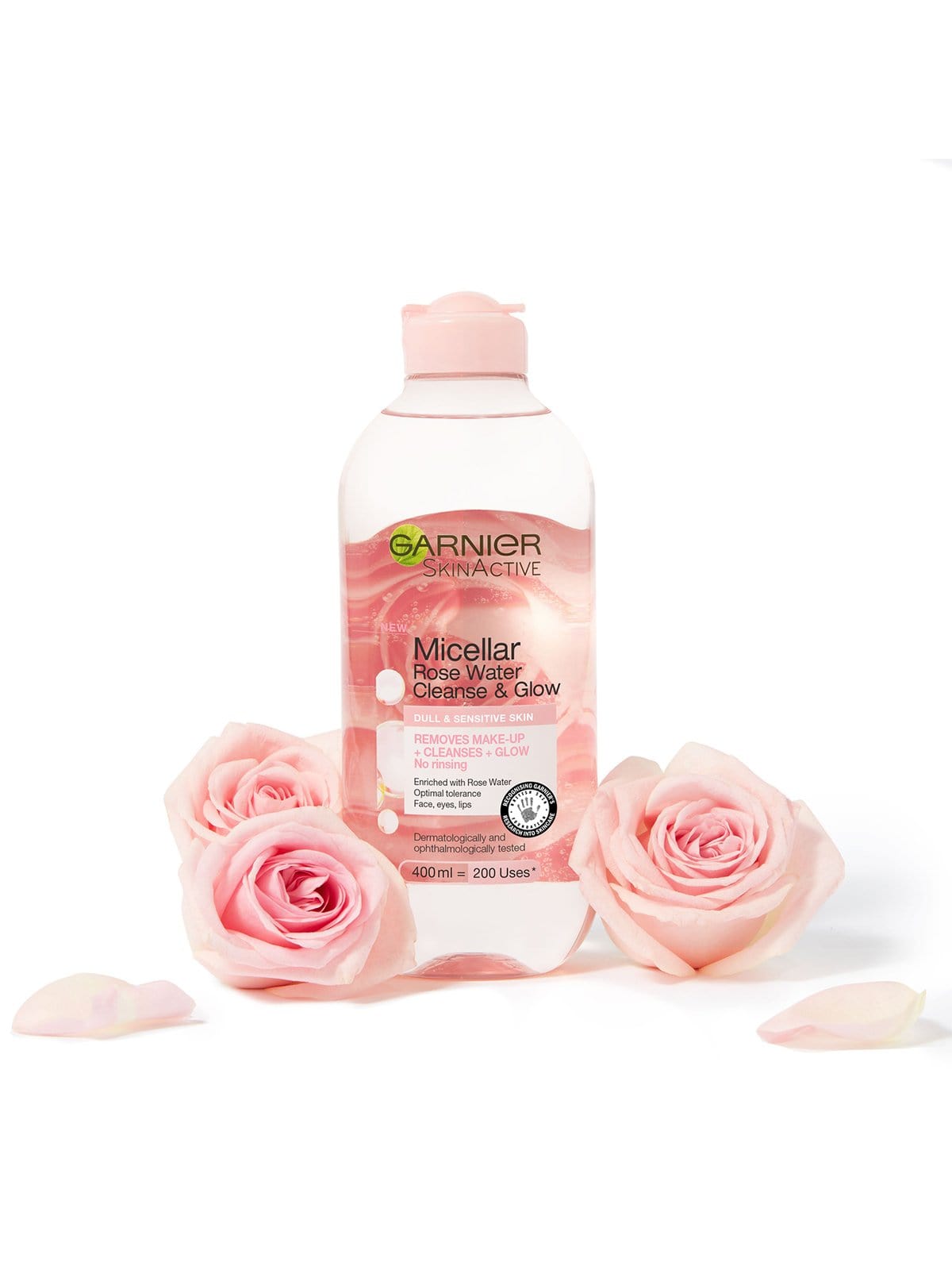 Garnier Skin Active Micellar Rose Glow Cleansing Water 400 ml / 13.5 fl oz 3600542326858