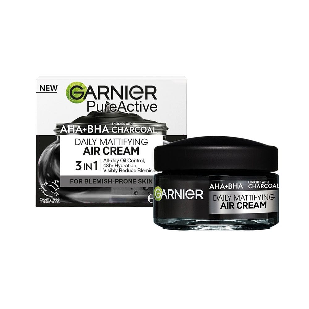 Garnier Pure Active AHA + Salicylic Acid Daily Mattifying Air Cream Moisturiser 50 ml 3600542572835