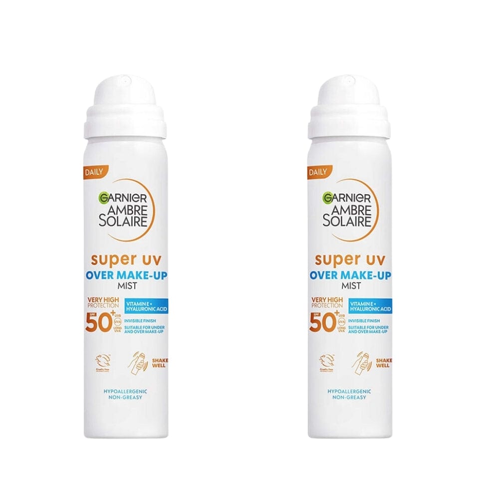 Garnier Ambre Solaire Over Makeup Super UV Protection Mist SPF50 75 ml 2 Pack 757279508804