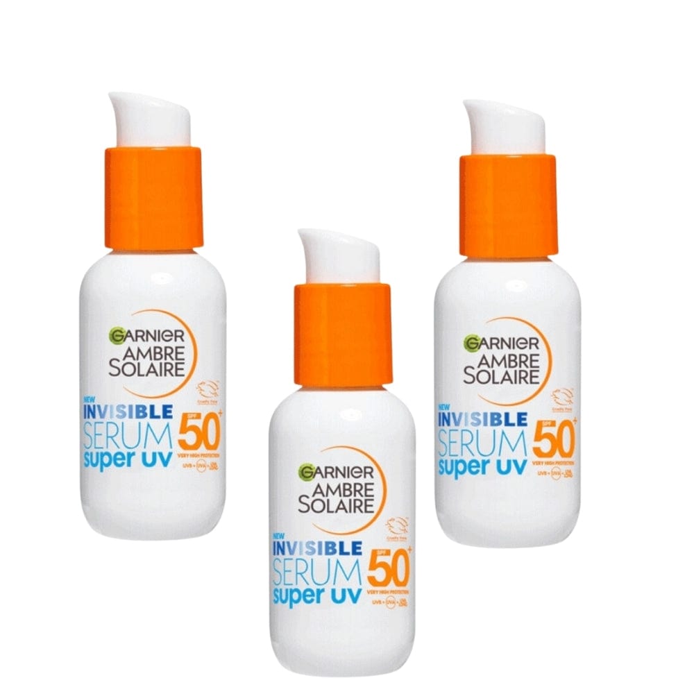 Garnier Ambre Solaire Super UV Daily Invisible Face Serum with SPF 50 + 30 ml 3 Pack 757279507999