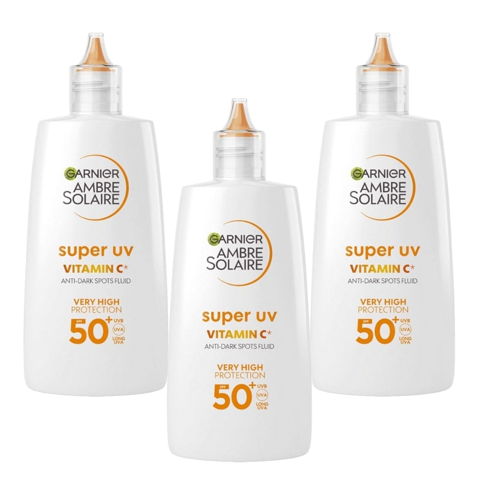 Garnier Ambre Solaire Super UV Vitamin C Facial SPF50+ Cream 40ml 3 Pack 757279508033