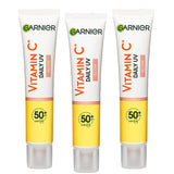 Garnier Skin Active Vitamin C Daily UV Brightening Fluid Sheer Glow, SPF50+ 40 ml 3 Pack 757279508613