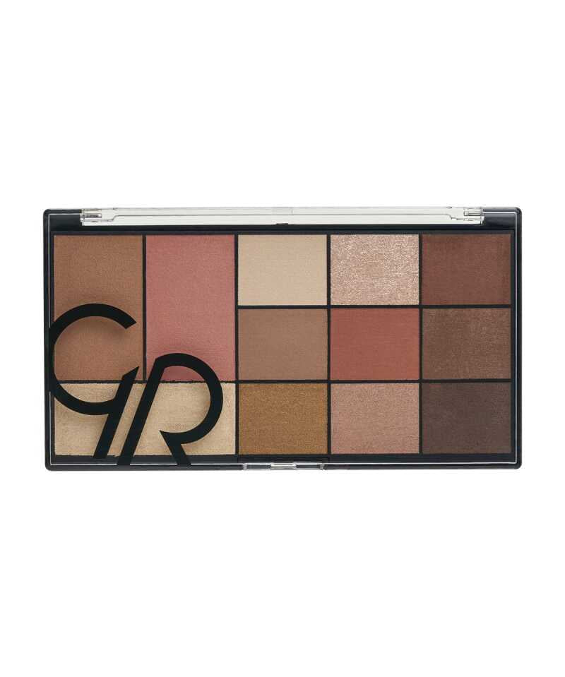 Golden Rose City Style Face and Eye Palette - 01 Warm Nude - Chivela