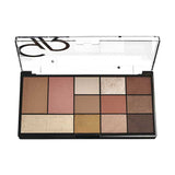 Golden Rose City Style Face and Eye Palette - 01 Warm Nude - Chivela