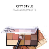 Golden Rose City Style Face and Eye Palette - 01 Warm Nude - Chivela