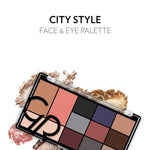 Golden Rose City Style Face and Eye Palette - 02 Smokey - Chivela