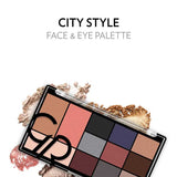 Golden Rose City Style Face and Eye Palette - 02 Smokey - Chivela