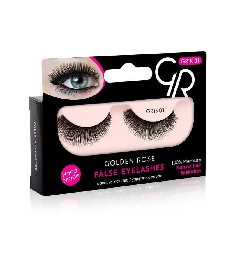 Golden Rose False Eyelashes - 01 - Chivela