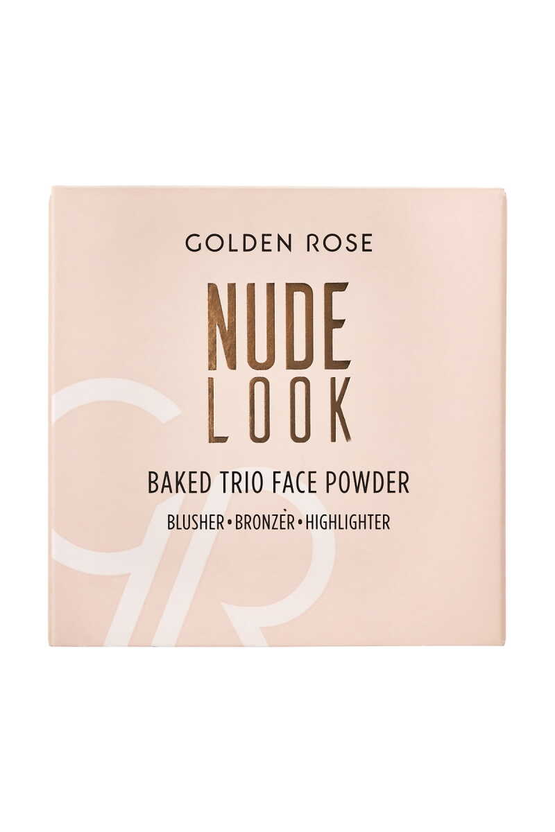 Golden Rose Nude Look Baked Trio Face Powder 60g - Chivela