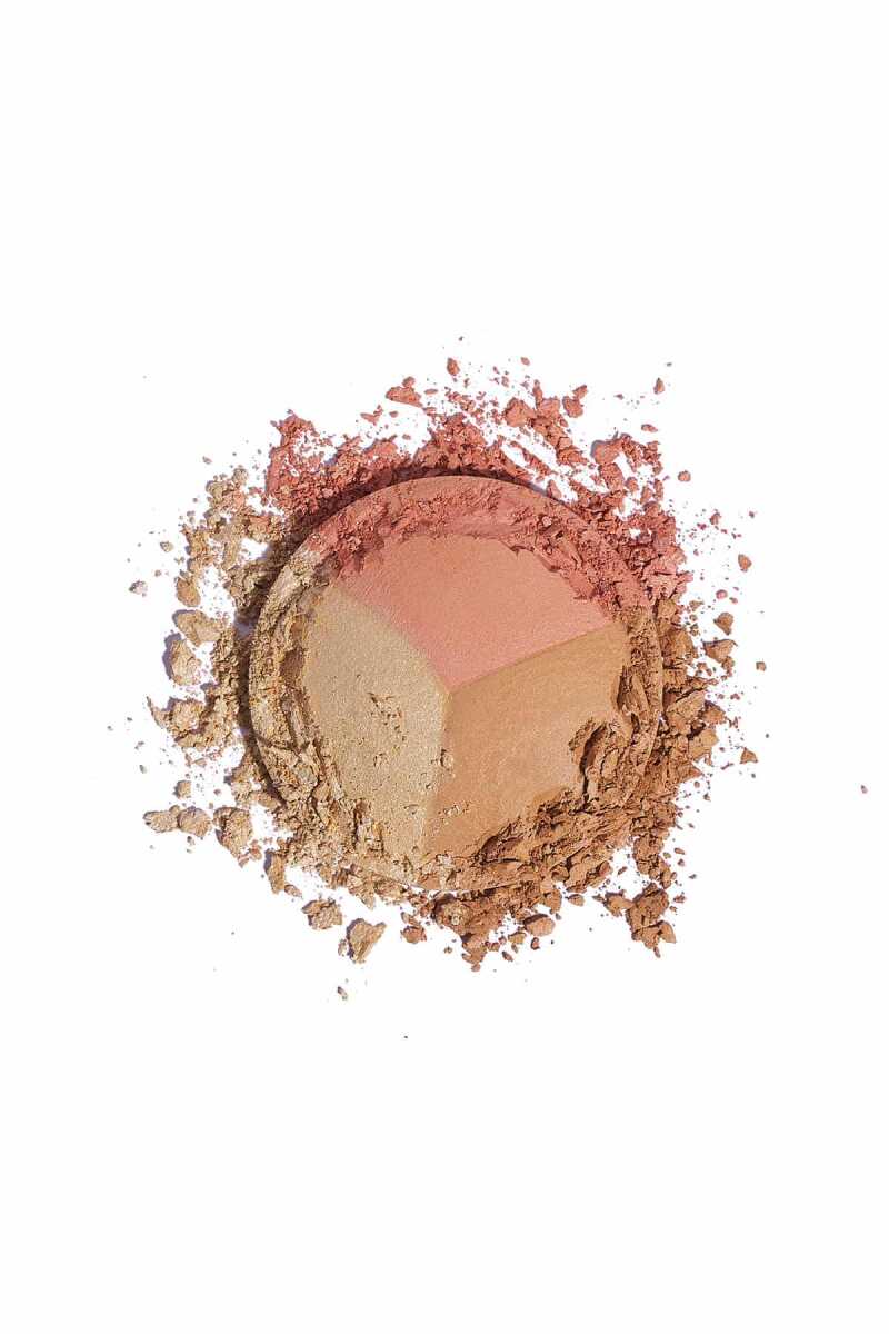 Golden Rose Nude Look Baked Trio Face Powder 60g - Chivela