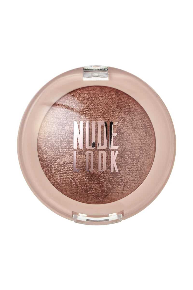 Golden Rose Nude Look Pearl Baked Eyeshadow - 02 Rosy Bronze - Chivela