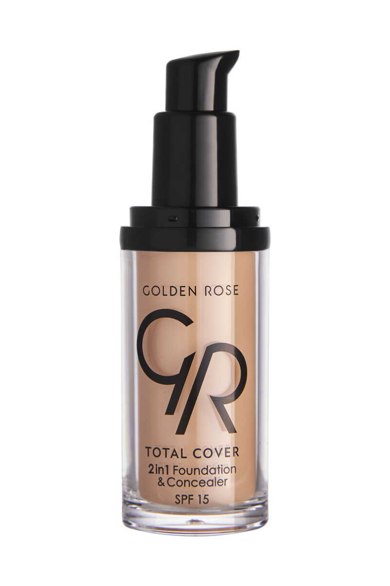 Golden Rose Total Cover 2 in 1 Foundation & Concealer - 07 Natural - Chivela