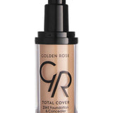 Golden Rose Total Cover 2 in 1 Foundation & Concealer - 07 Natural - Chivela