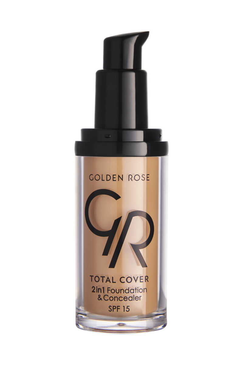 Golden Rose Total Cover 2 in 1 Foundation & Concealer - 12 Light Beige - Chivela