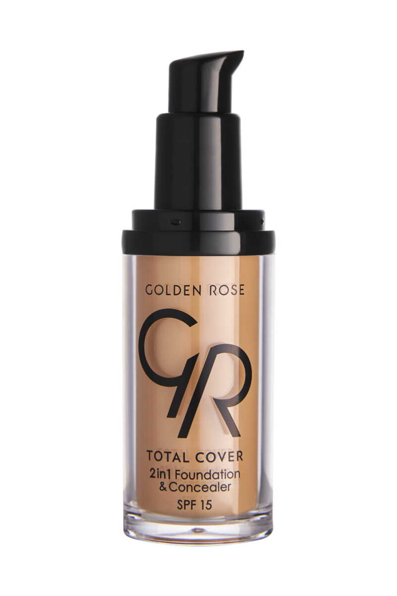 Golden Rose Total Cover 2 in 1 Foundation & Concealer - 16 Warm Honey - Chivela