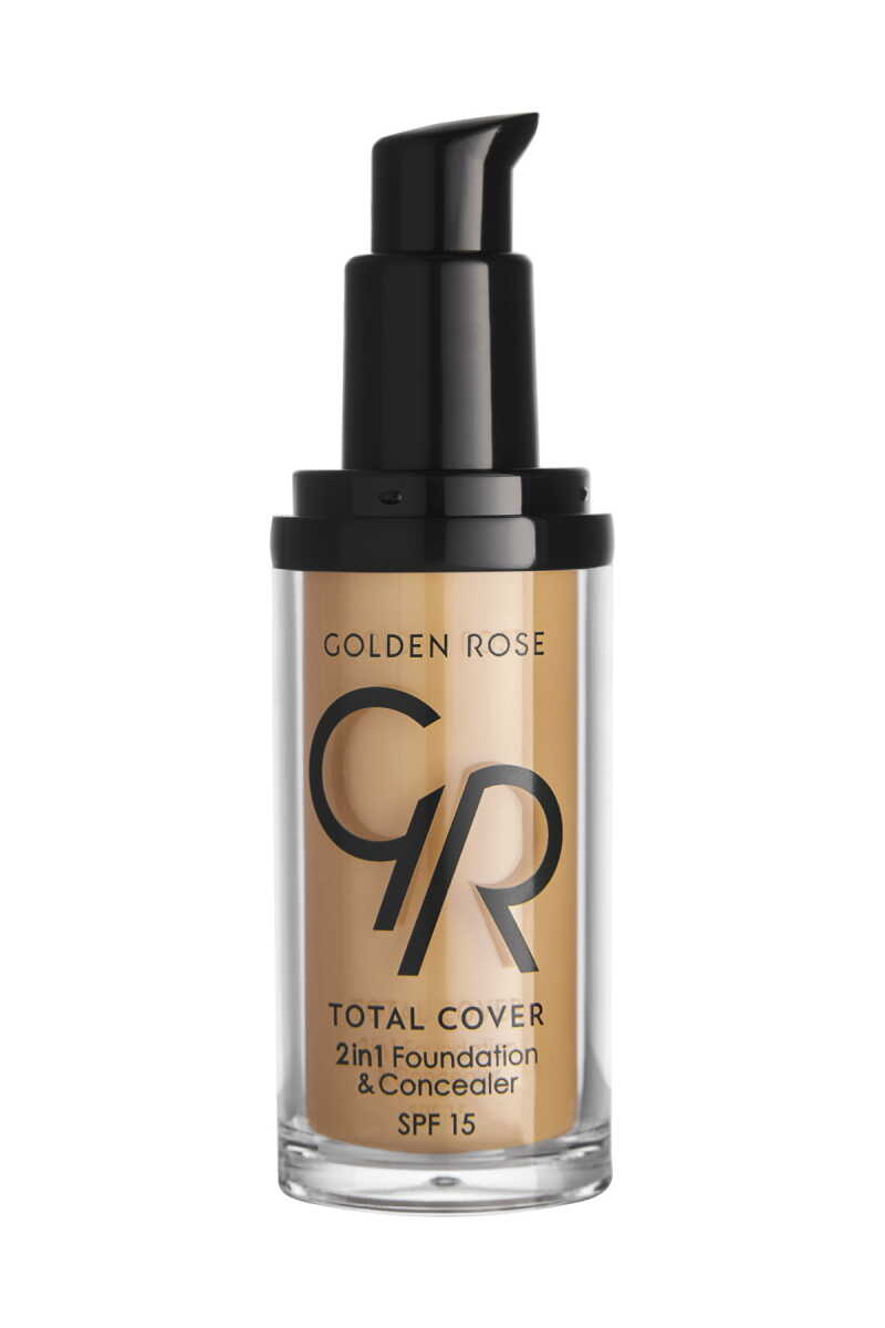 Golden Rose Total Cover 2 in 1 Foundation & Concealer - 18 Cappuccino - Chivela