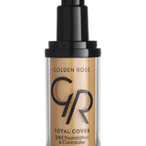 Golden Rose Total Cover 2 in 1 Foundation & Concealer - 18 Cappuccino - Chivela