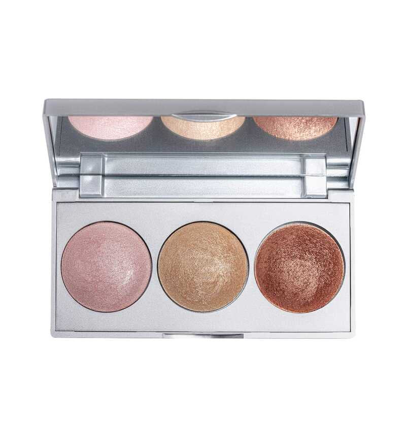 Golden Rose Strobing Highlighter Palette - Pink Gold Bronz - Chivela